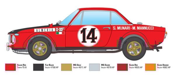 1/24 Lancia Fulvia HF Rally (2025 YENİ KALIP)