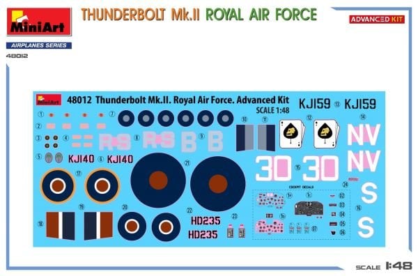 1/48 THUNDERBOLT MK.II ROYAL AIR FORCE